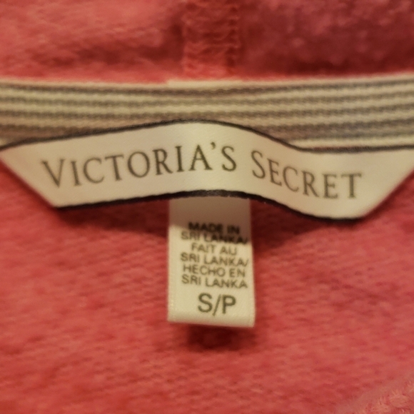 VICTORIAS Secret Hoodie Sweatshirt S VGUC Pink - Picture 4 of 9